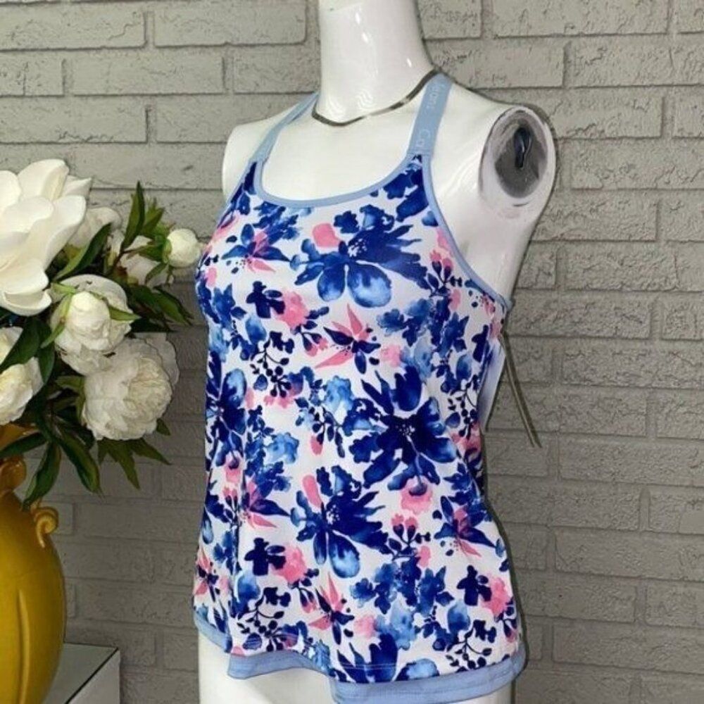 Calvin Klein Jeans Women Athleisure Floral Tank Size M